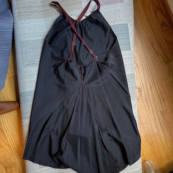 Vintage Rozae Nichols Black Jewel Rhinestone Silk Tank Top, Size Medium - Picture 4 of 7